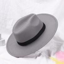 Winter Autumn Wide Brim Dress Dance Party Stage Performance Fedora Hat Jazz Cap Panama Cowboy Hat pilka