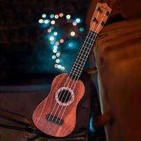 Simuliacinis 4 stygų sopranas ukulele reguliuojamas ankstyvojo ugdymo žaislas pradedantiesiems