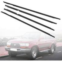Weatherstrip durų langų liejimo apdailos sandariklio diržas, suderinamas su Toyota Land Cruiser 1991-1998, Lexus LX450 1996-1997 Pakeisti:75710-60021 75720-60021 matinė juoda spalva