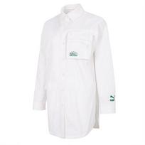 Puma Logo Print Loose Sports Jacket Women jackets White 536881-02 S white