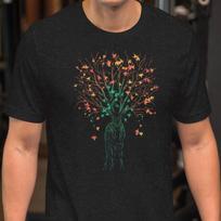 Stag, Autumn, Unisex t-shirt L