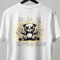 Yes Yes Yes You Me Too Shirt, Funny German Quote T-Shirt, Sarcastic Teddy Bear Tee, Meme Shirt, Streetwear Gift M