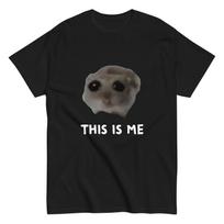 Sad Hamster Hampter Meme T-Shirt, Funny Viral Hamster L