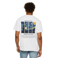 Starry Night T-Shirt, Van Gogh Art Tee, Unisex Museum T-Shirt, Aesthetic Painting T-Shirt, Gift for Art Lovers, Classic Art Print XL white
