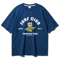 Alvin Clo Bear Surf Club Oversized Short Sleeve T-Shirt Ast4506 (3 Colors) White/M