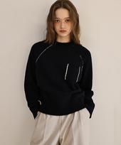 Annies Tape Raglan Knit (Navy) Navy