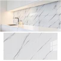 Samoprzylepny Panel Biały Marmur Pcv Laminat Połysk 80X40 Cm Panel10