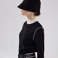 Superior Women'S Color Block Round Sweater Black (Iw0Drd30139) Black.Iw0Drd30139/090