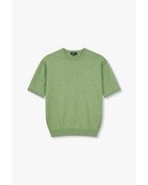 Man On The Bun Linen Cotton Tweed Knit_Green 4714113031 Green/S