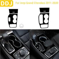 Skirta Jeep Grand Cherokee 2011- Priedai Piano Black Plastikinis Automobilio Interjero Pavarų Perjungimo Svirties Puodelio Laikiklio Skydelio Apdailos Lipdukas Modifikacija A LHD