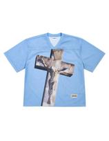Roars Cross Mesh Football Jersey - Blue Reference/M
