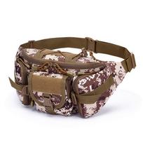Large Capacity Waist Fanny Pack Oxford Cloth Running Sports Belt Bag Men Molle Pouch  Men Desert Digital