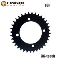 LINGQI Pit Dirt Bike Motorcycle T8F Front Rear Chian Sprocket 36T 54T 64T Teeth ATV Chain Gear Plate for Mini Pocket Bike Moto 36T