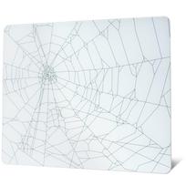 White Spider Glass Gaming Mouse Hard Mouse Pad for XVX Surface Mouse Mat Rubber 410mm x 310mm White Pad, 4.0 Gaming, Ultra-Smooth Micro-Etched (with