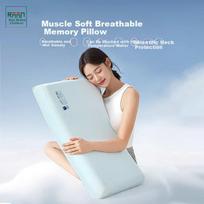 Ranpai Children's Memory Foam Pillow, Slow Rebound Deep Sleep Neck Support Pillow, Suitable for All Seasons, Blue