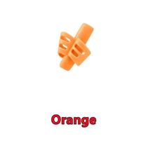 1-12PCS Soft Silica Pencil Grasp Two-Finger Gel Pen Grips Children Writing Training Correction Tool Pens Holding for Kids Gifts 1PC oranžinė
