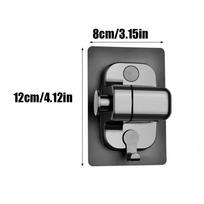 8 Modes Filter Shower Head 12cm Large Panel Bathroom High Pressure Water Saving Rainfall Showerhead Square Shower Nozzle Black Base