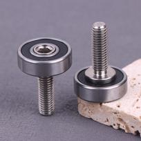 1/2 vnt. Nerūdijančio plieno M8 sriegiu varžtas guoliukai su voleliais, JS600026-8C2L25M8 OD 26 mm durims ir langams 2pcs