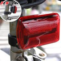 Raudonas dviračio galinis žibintas 5 LED saugos mirksintis tvirtinimas AA baterijomis maitinamas naktinio saugumo dviračių raudoni įspėjamieji žibintai raudona