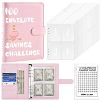 A5 Budget Binder 100 Envelope Savings Challenge Binder Sets Students Notebooks Suppliers Journal Books (as the picture,NO&A5)