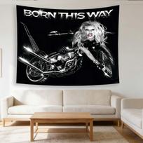 Lady Gaga Born This Way Album Cover Tapestry Pop Music Wall Hanging Home Decor Gift For Fans Flat Print 100X70CM
