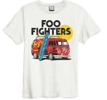 Amplified TShirt Foo Fighters Ff Camper Van Unisexs Crew TShirt Cream New S