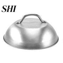 Western Food Cover Steam Heat-resistant Dustproof Thickened Anti-splash with Handle Outdoor Storage BBQ Griddle Accessories Stainless Steel sidabras