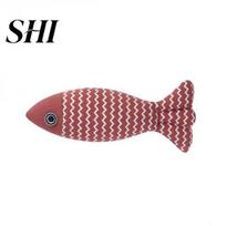 Entertaining And Durable Catnip Fish Toys Cartoon Design Bite-Resistant Attractive Teeth-grinding Relieve Boredom Interactive for Cats Bite-resistant raudona