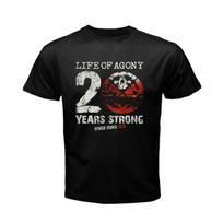Life Of Agony River Runs Red Logotipas Roko Grupės Juodi Unisex Marškinėliai S