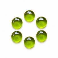 Peridot Quartz Round Cabochon Gemstone, Loose Green Quartz Stone, Round Cabochon, Jewelry Making Supply 6mm (1 Piece) žalia