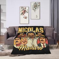 Venesuela Pagauta Gyvai Maduro Antklodė Šilta Minkšta Juokinga Pliušinė Mėtoma Antklodė Miegamajam Kelionėms Flanelinis Patalynės Užvalkalas Lovos Užvalkalas 75X95CM