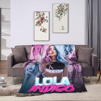 L-Lolas I-Indigos Ispanų Dainininkė Antklodė Kokybiška Super Minkšta Lovos Patalynė Metimo Antklodė Pavasario Kelionėms Sofa Kėdė Sofa Lova Naujoviškas Patalynės Užtiesalas 75X95CM