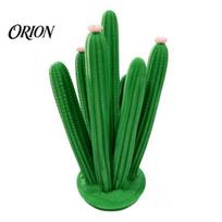 One-piece PLA Jewelry Stand Cactus Stand, Creative Desk Organizer for Earrings Necklaces Keys, Stable Display Cute Vanity Office Decor , Unique žalia