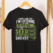 Seed Starting Shelves T-Shirt, Indoor Gardening Comfort Colors Tee 4XL