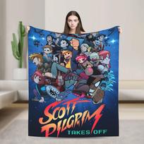 Indie Filmo Veikėjas Scott Pilgrim Antklodė Kokybiška Šilta Mesti Antklodę Žiemos Dekoratyvinė Sofos Kėdės Lovos Grafinis Patalynė 75X95CM