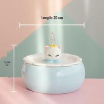 Automatic Flowing Ceramic Pet Water Fountain for Cats and Dogs 20CM Length, 15CM Height
