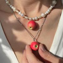 Stackable 3D Fruit Choker Colorful Fruit Charms Necklaces New Beaded Fruit Necklace  Jewelry Style 08
