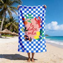 1pc Assorted Summer Beach Towels with Vibrant Coastal Prints Perfect choice for beach vacation party gifts 35x75cm