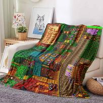 Farm Game Printed blankets picnic blanket Warm Flannel blankets Soft and comfortable blanket Customizable Gift Size: 75*100cm, Weight: 230 GSM