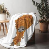 Interesting Chicken Leg Cat Blanket,Picnic Blankets Warm Blanket Soft And Comfortable Blanket Home Travel Gift Size: 75*100cm, Weight: 230 GSM