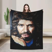 Camarons De La Isla Flamenco Singer Plush Blankets Girl Boy Flannel Throw Blanket For Couch Bed Warm Bedspread Birthday Present Size: 75*100cm, Weight: 230 GSM