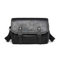 Shoulder Bag Crossbody Messenger Bag Men's Fashion Pu Leather Backpack Casual Satchel Bag juoda