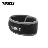 Aolikes Knee Brace Support 1Pcs For Arthritis ACL Running Basketball Sports Patella Strap Meniscus Tear Relief Athletic gray