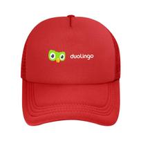 Duolingo Owl Duo Mesh Baseball Caps Snapback Fashion Baseball Hats Breathable Casual Casquette Outdoor Unisex One Size