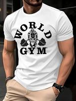 Gorilla Cotton TShirt Streetwear Activewear White Men Fitness Muscle Gym Workout Casual Style - Men's Summer Cotton Graphic Tee S įvairiaspalvis