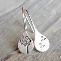 New 925 Sterling Silver Dandelion Earrings Charm Personalized Plant Pattern Style Women Earrings Birthday Gift Fine Jewelry