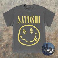 Satoshi Bitcoin Crypto T-Shirt: Vintage Bitcoin Smiley Tee BTC 2XL