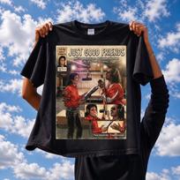 Michael Jackson Stevie Wonder Tee, Vintage Comic Graphic Shirt XL