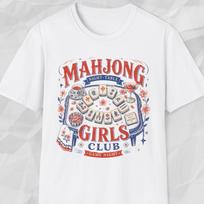 Mahjong Girls Club Shirt, Mahjong Game Night Tee, Mahjong Tile T shirt, Girls NighT shirt, Mahjong Lover Tee S