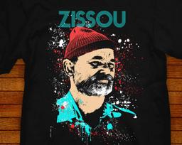 Steve Zissou T shirt: Wes Anderson Inspired Bill Murray Pop Art S